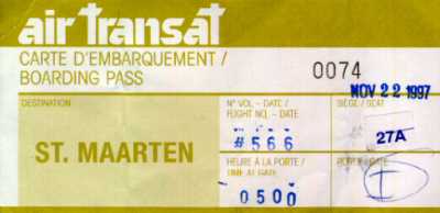 Boarding pass